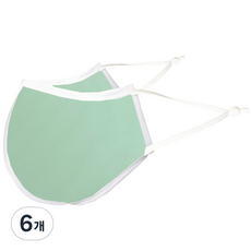 하하비샵 등산 방수 파스텔컬러 UV차단 마스크 성인용 M, 1개입, 6개, 민트