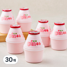 빙그레 딸기맛우유, 240ml, 30개