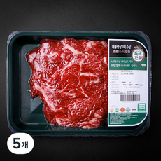 녹색한우 무항생제 1+등급 불고기용 (냉장), 300g, 5개
