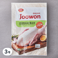 주원산오리 무항생제 인증 건강한오리 통오리, 1.8kg, 3개