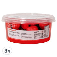 지우저우 스트로베리 딸기 버블티펄 팝핑보바, 3개, 1개입, 450g