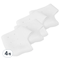 KOMOSCO 足部護理矽膠後腳跟墊 白色, 4個, 60g, 2入