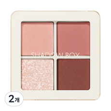 더샘 샘물 섀도우박스 4색 팔레트, 01 로지 엔딩, 2개