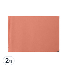 VICDREAM 皮革6孔A4日記本封面+線條內頁, 淺粉色