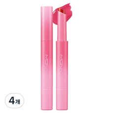 맥퀸뉴욕 테이퍼 캔들 멜팅밤 립스틱, 04 와일드 베리, 1.8g, 4개