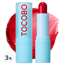 토코보 글래스 틴티드 립밤, 015 캔디 애플, 3.5g, 3개