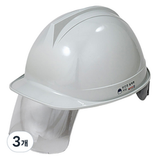 DONGMYUNG 營建工地 施工現場 頭部保護 頭盔型護目鏡 安全帽 灰色 DMS-D-3002(AM-301), 3個