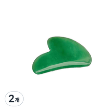 프랑온드 옥석 롤러 안면 뷰티 마사지기, 하트, 2개