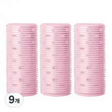 딥톡 열전도 볼륨 앞머리 헤어롤 DT0017, 9개, 핑크