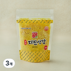 황보마을 국내산 다진생강, 200g, 3개
