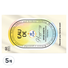 아로퓸 시그니처 드라이 시트 해피니스, 60개입, 5개