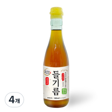 복이네먹거리 통들깨로 만든 저온압착 순한맛 맑은 들기름, 300ml, 4개