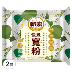 新宏 快煮寬粉, 2個, 180g