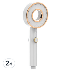 Winprice Revuelto 3段調節蓮蓬頭, 白色, 2個