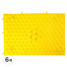 Raontem 腳底指壓板, 黃色, 6個