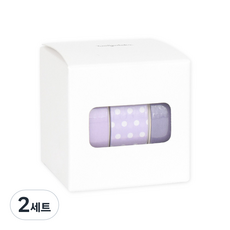 walgadaks Grape單色圓點紙膠帶 15mm*10m 3捲入, 568、336、512, 2組