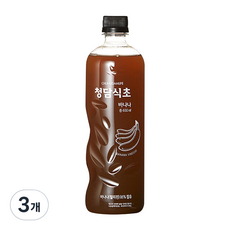 청담식초 바나나식초, 3개, 650ml