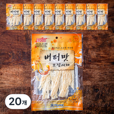 서울지앤비 버터맛 오징어채, 32g, 20개