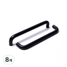 把手世界 DJ 2孔 家具把手 黑色 14mm P192, 8個