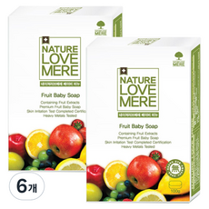 NATURE LOVE MERE 然自母愛 嬰兒水果香皂, 100g, 6個