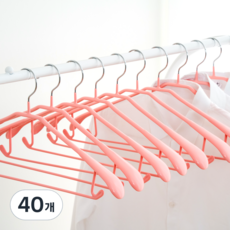 JMIL 簡約防滑西裝衣架, 粉色, 40個