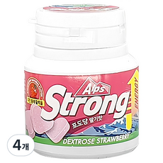 Alps Strong 葡萄糖糖果 草莓口味, 60g, 4個