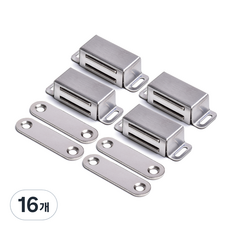 Sonjabisesang 不鏽鋼強力磁吸門扣 小 髮絲紋, 16個