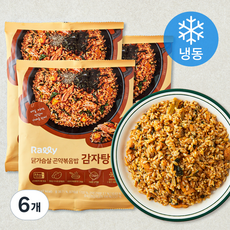 랠리 닭가슴살 곤약볶음밥 감자탕맛 (냉동), 200g, 6개