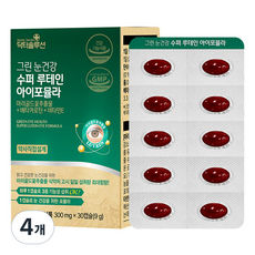 닥터솔루션 그린 눈건강 수퍼 루테인 아이포뮬라 9g, 4개, 30정