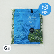 글로벌냉동식품 중국산 부추 컷 5cm (냉동), 6개, 1kg