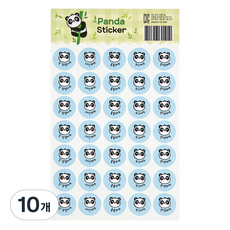 Superssam 圓滾滾稱讚貼紙, 熊貓, 10個