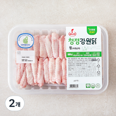 마니커 무항생제 인증 청정강원닭 윙 아랫날개 (냉장), 2개, 600g