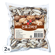 오케이식품 건 표고버섯 슬라이스, 2개, 100g