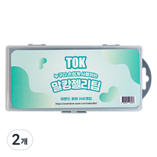 TOK Malkang Jelly Tip Almond Pure Nail Tip 240p, 2個, 單色