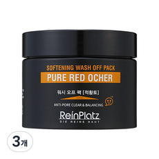 라인플라츠코스메틱 소프트닝 워시오프 팩 황토 100g, 1개입, 3개