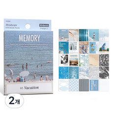 ICONIC 感性背景貼紙包, 2個, 02 Vacation
