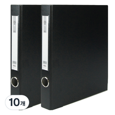 마이다스 D링 합지 바인더 파일 명찰형 3cm 3공 A4, 흑색, 10개