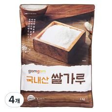 곰곰 국내산 쌀가루, 1kg, 4개