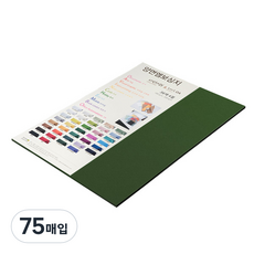 종이문화 다빈치엠보 두꺼운 양면 펠트지 No 78 다크그린, 75개