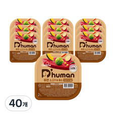 듀먼 전연령용 강아지 오리지널 화식사료, 소+채소, 50g, 40개