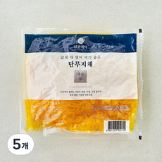 일품식탁 얇게썰어 먹기 좋은 단무지채, 1kg, 5개