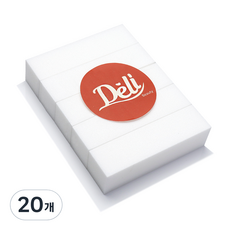 Deli Beauty 專業磨砂塊 大, 單一顏色, 20個