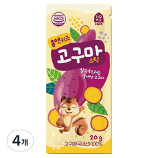 홈앤키즈 고구마스틱, 4개, 20g, 고구마맛