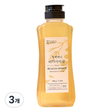 艾蒿蜜洋槐蜜管型, 3瓶, 500g