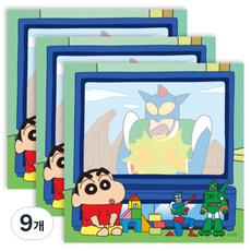 Flyingwhales 蠟筆小新迷你便條紙, 動感超人, 50張, 9個