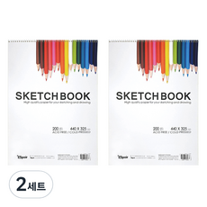 希望筆記本公司 加厚優質米色內頁 專家用素描本 2入, 5開, 16張