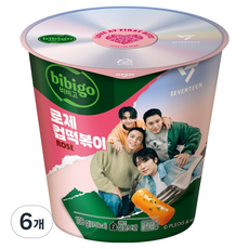 CJ bibigo 玫瑰醬辣炒年糕 杯裝, 6入, 108g