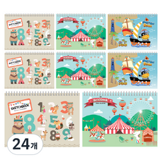 다다 캐릭터 스케치북 랜덤 발송 8p, 345 x 248 mm, 26매, 24개