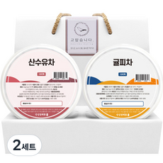 단심 건강차 2종 선물세트, 2세트, 산수유차 10p + 귤피차 10p