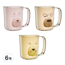 ABM Hello 可愛立體漱口杯, 隨機出貨, 6個